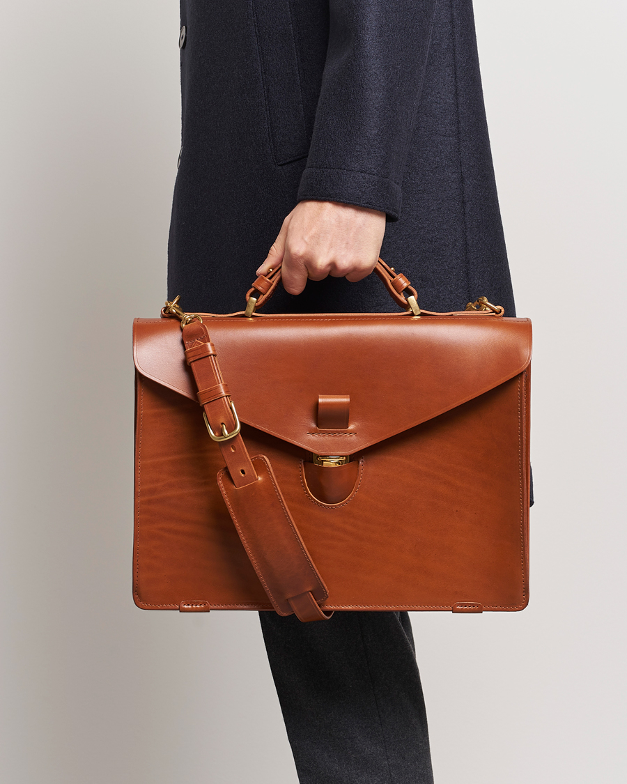 Hombres | Bolsos | Tärnsjö Garveri | TG1873 Briefcase Cognac