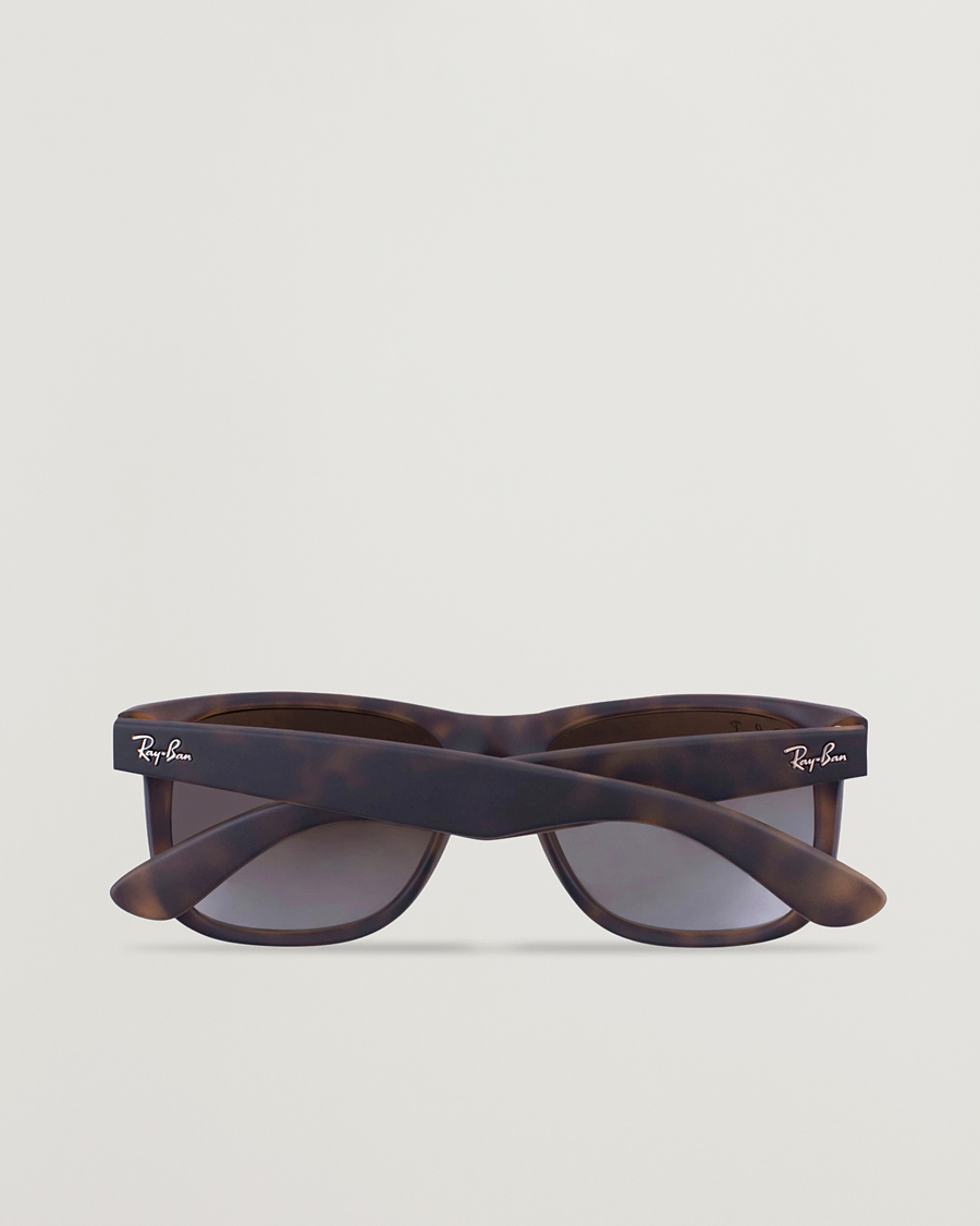 Hombres | Gafas de sol | Ray-Ban | 0RB4165 Justin Polarized Wayfarer Sunglasses Havana/Brown