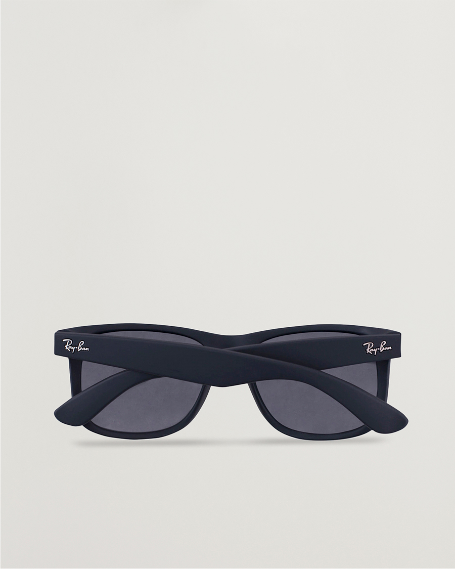 Hombres | Gafas de sol | Ray-Ban | 0RB4165 Justin Polarized Wayfarer Sunglasses Black/Grey