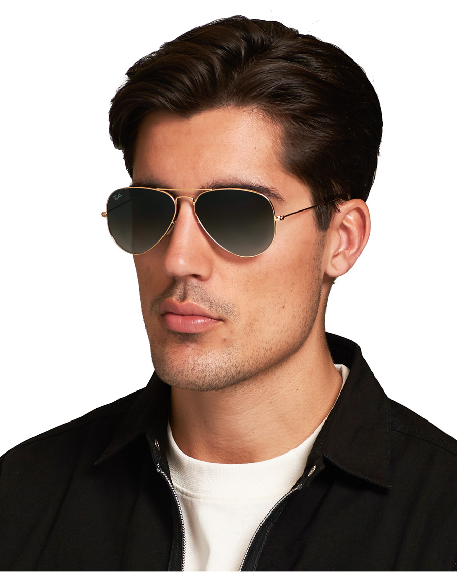 Hombres | Ray-Ban 0RB3025 Aviator Sunglasses Gold/Grey | Ray-Ban | 0RB3025 Aviator Sunglasses Gold/Grey
