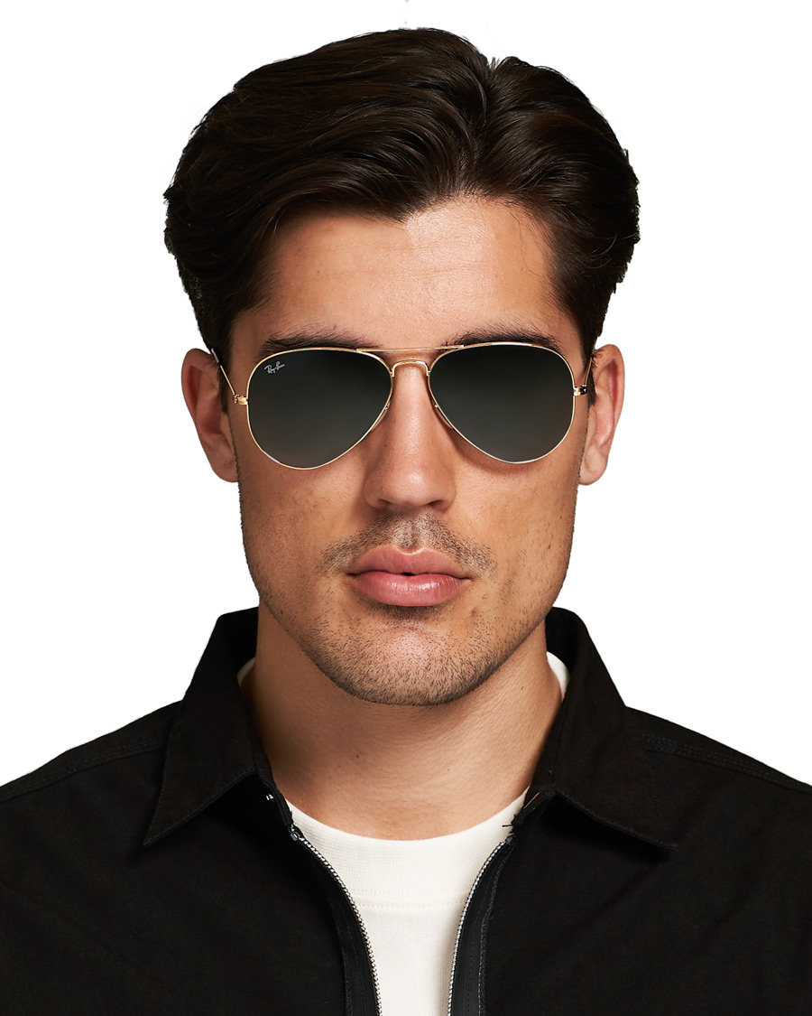Hombres | Ray-Ban 0RB3025 Aviator Sunglasses Gold/Grey | Ray-Ban | 0RB3025 Aviator Sunglasses Gold/Grey