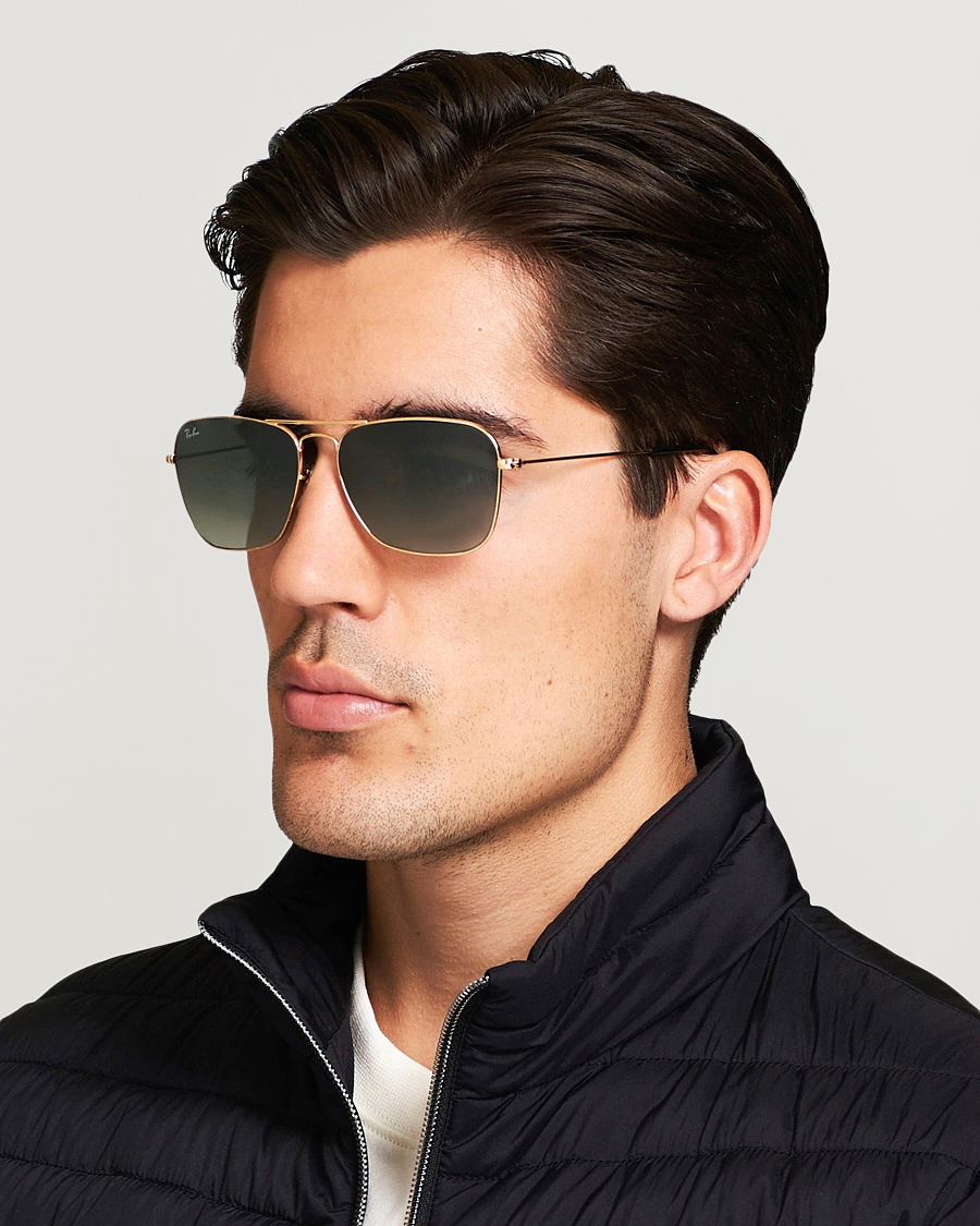 Hombres | Gafas de sol | Ray-Ban | 0RB3136 Caravan Sunglasses Gold/Grey