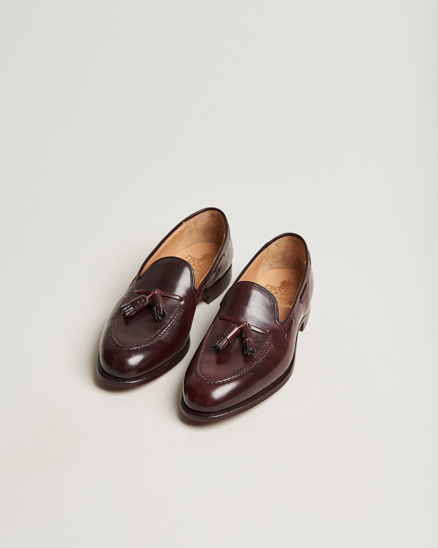 Hombres | Crockett & Jones Cavendish Tassel Loafer Burgundy Cordovan | Crockett & Jones | Cavendish Tassel Loafer Burgundy Cordovan