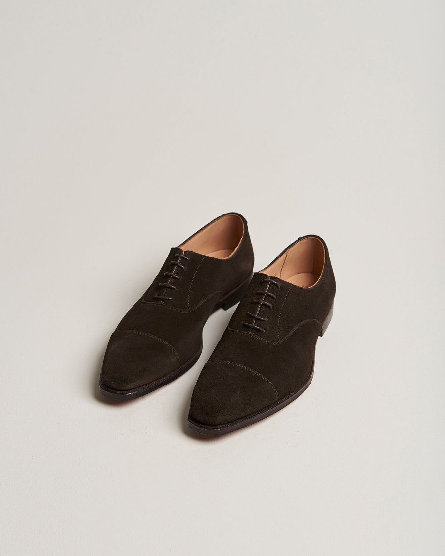 Hombres | Zapatos hechos a mano | Crockett & Jones | Hallam Oxford Espresso Suede