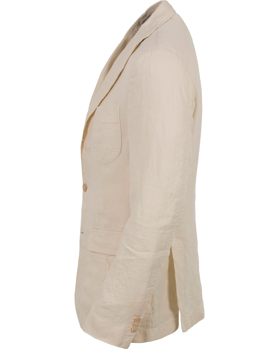 Hombres | Blazers | Stenströms | Garment Dyed Linen Blazer Nature