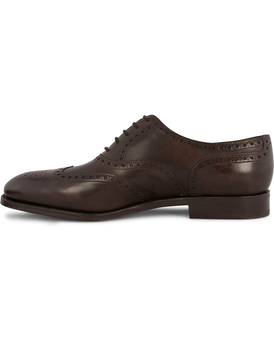 Hombres | John Lobb Stowey Brogue Dark Brown Misty Calf | John Lobb | Stowey Brogue Dark Brown Misty Calf