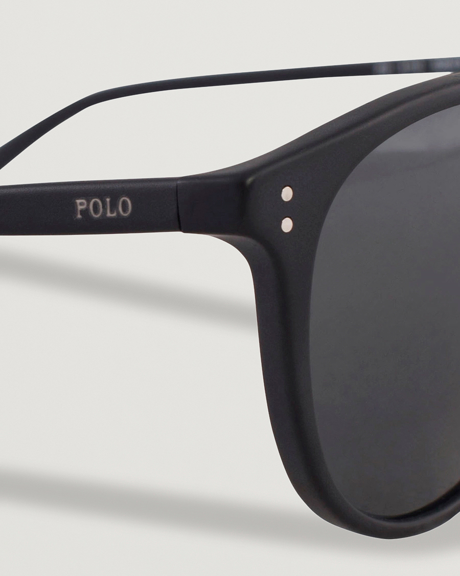 Hombres | Gafas de sol | Polo Ralph Lauren | 0PH4110 Round Sunglasses Matte Black