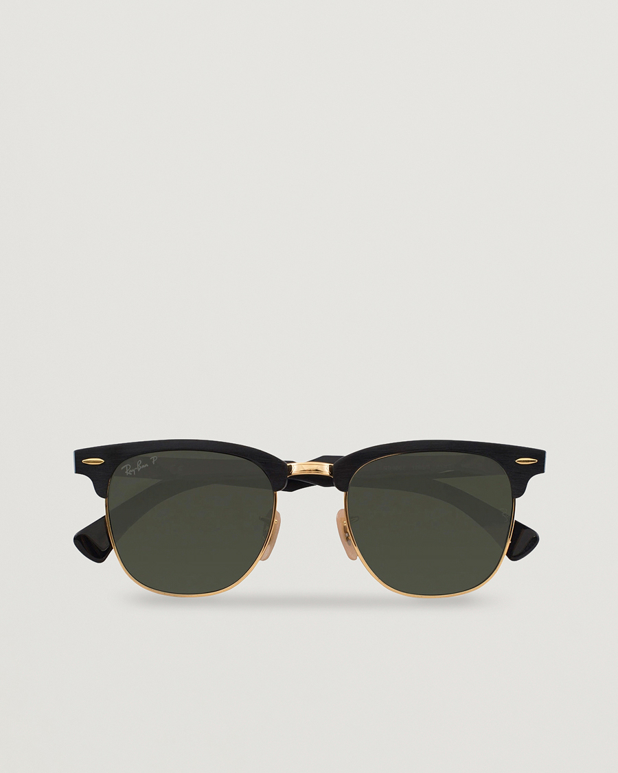 Hombres | Gafas de sol | Ray-Ban | 0RB3507 Clubmaster Sunglasses Black Arista/Polar Green