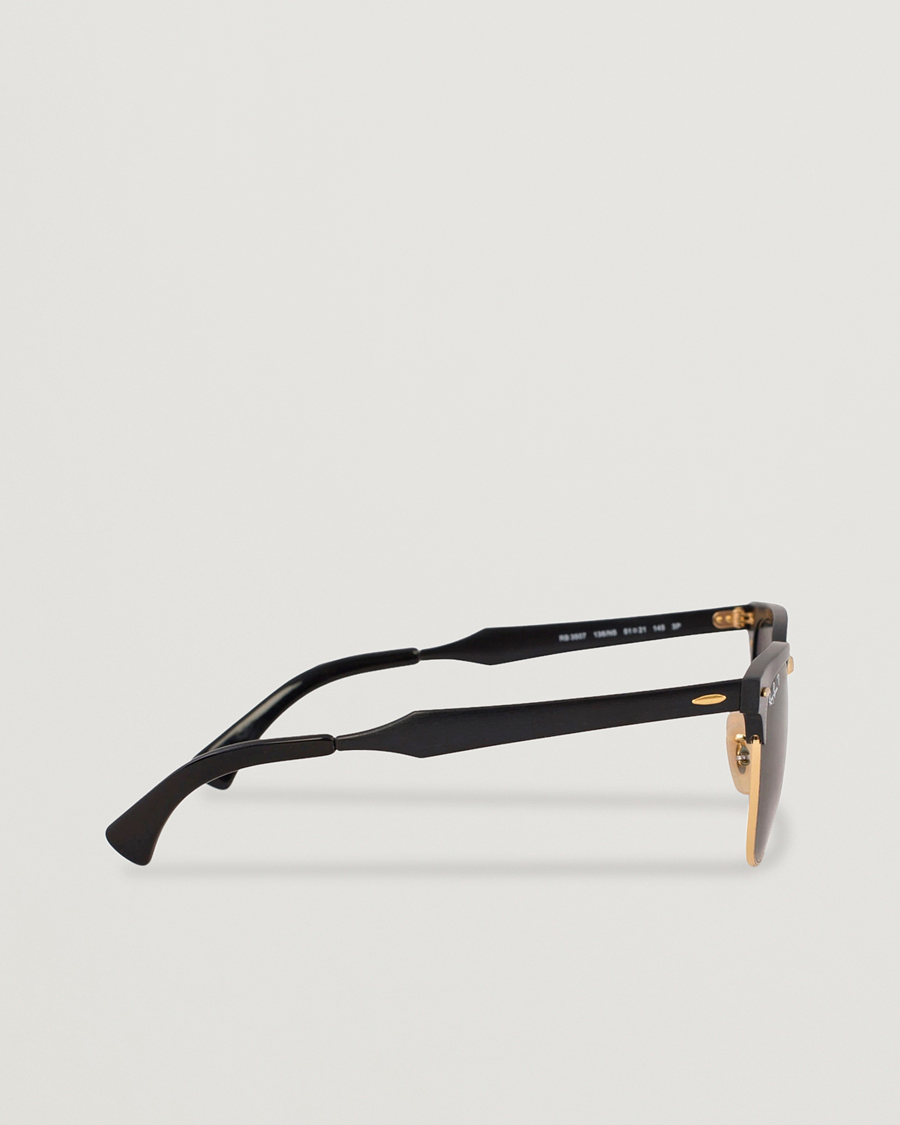 Hombres | Gafas de sol | Ray-Ban | 0RB3507 Clubmaster Sunglasses Black Arista/Polar Green
