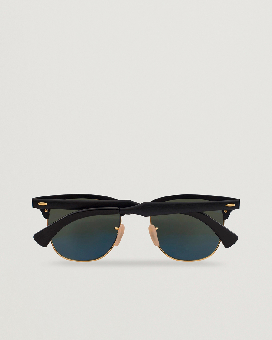 Hombres | Gafas de sol | Ray-Ban | 0RB3507 Clubmaster Sunglasses Black Arista/Polar Green