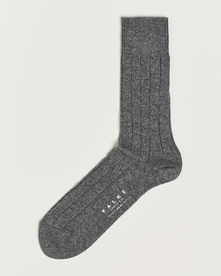Hombres | Ropa interior y calcetines | Falke | Lhasa Cashmere Socks Light Grey