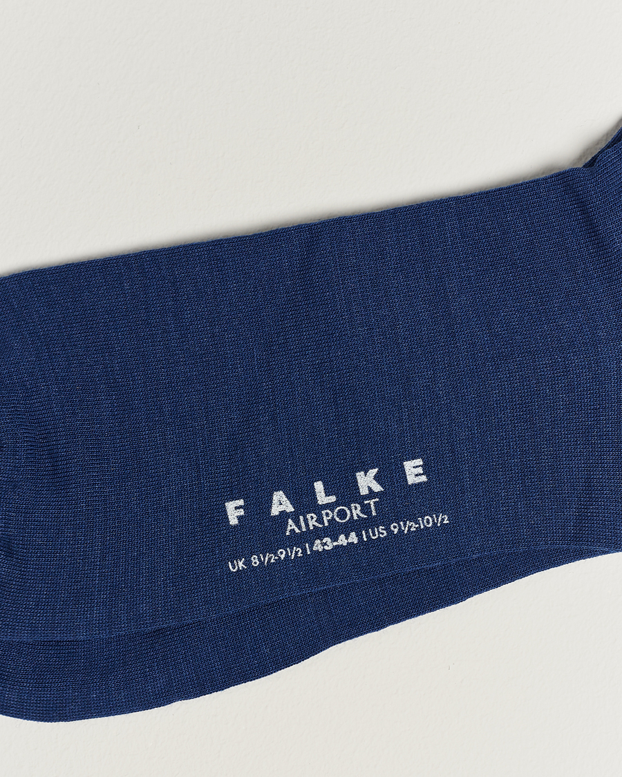 Hombres |  | Falke | Airport Socks Indigo Blue