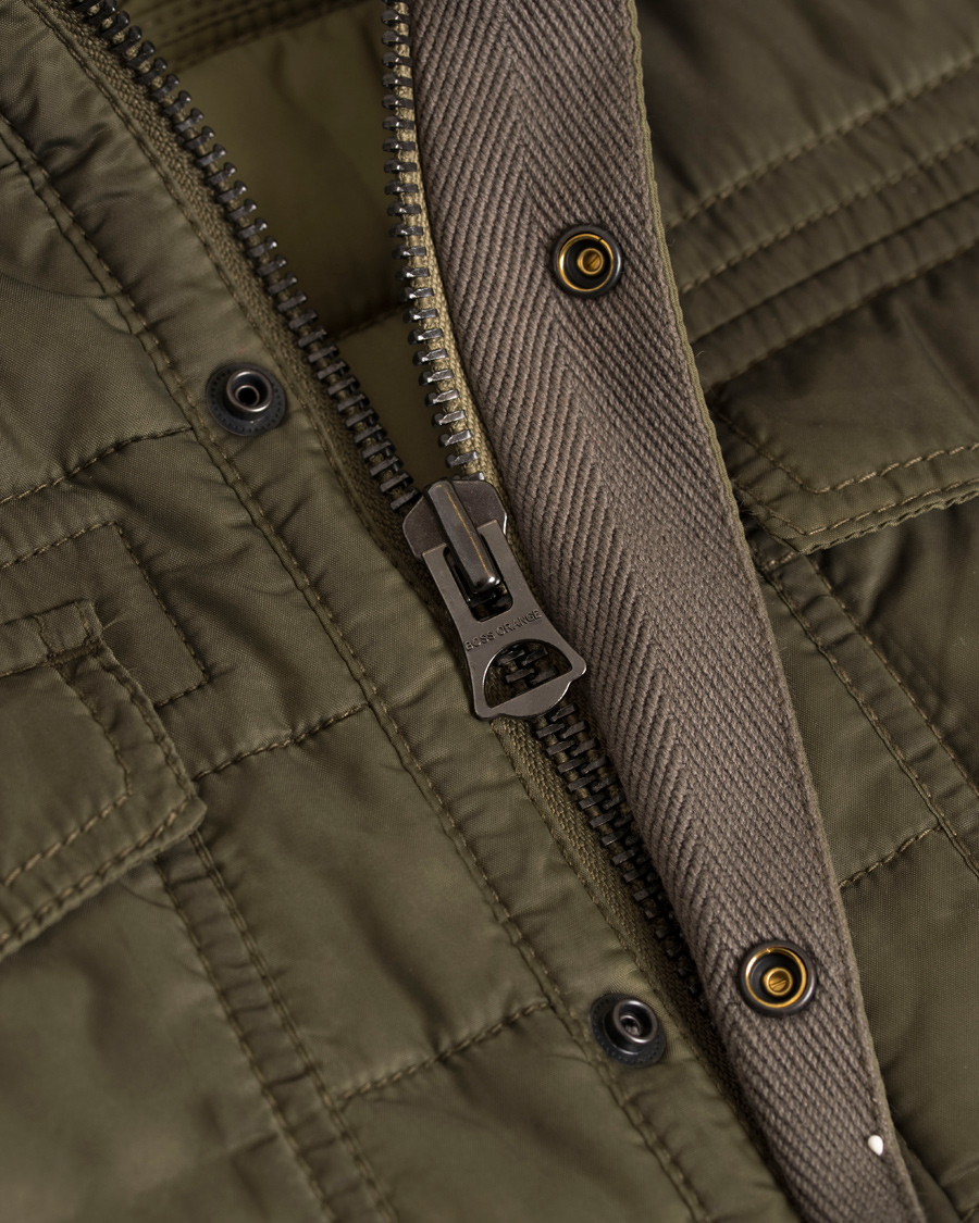 Hombres | Abrigos y chaquetas | BOSS ORANGE | BOSS Casual Owilder Shirt Jacket Olive Green