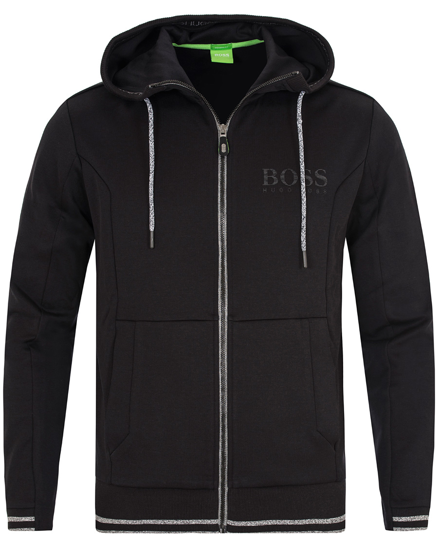 Hombres | Jerséis y prendas de punto | BOSS GREEN | BOSS Athleisure Saggy Full Zip Hoodie Black 