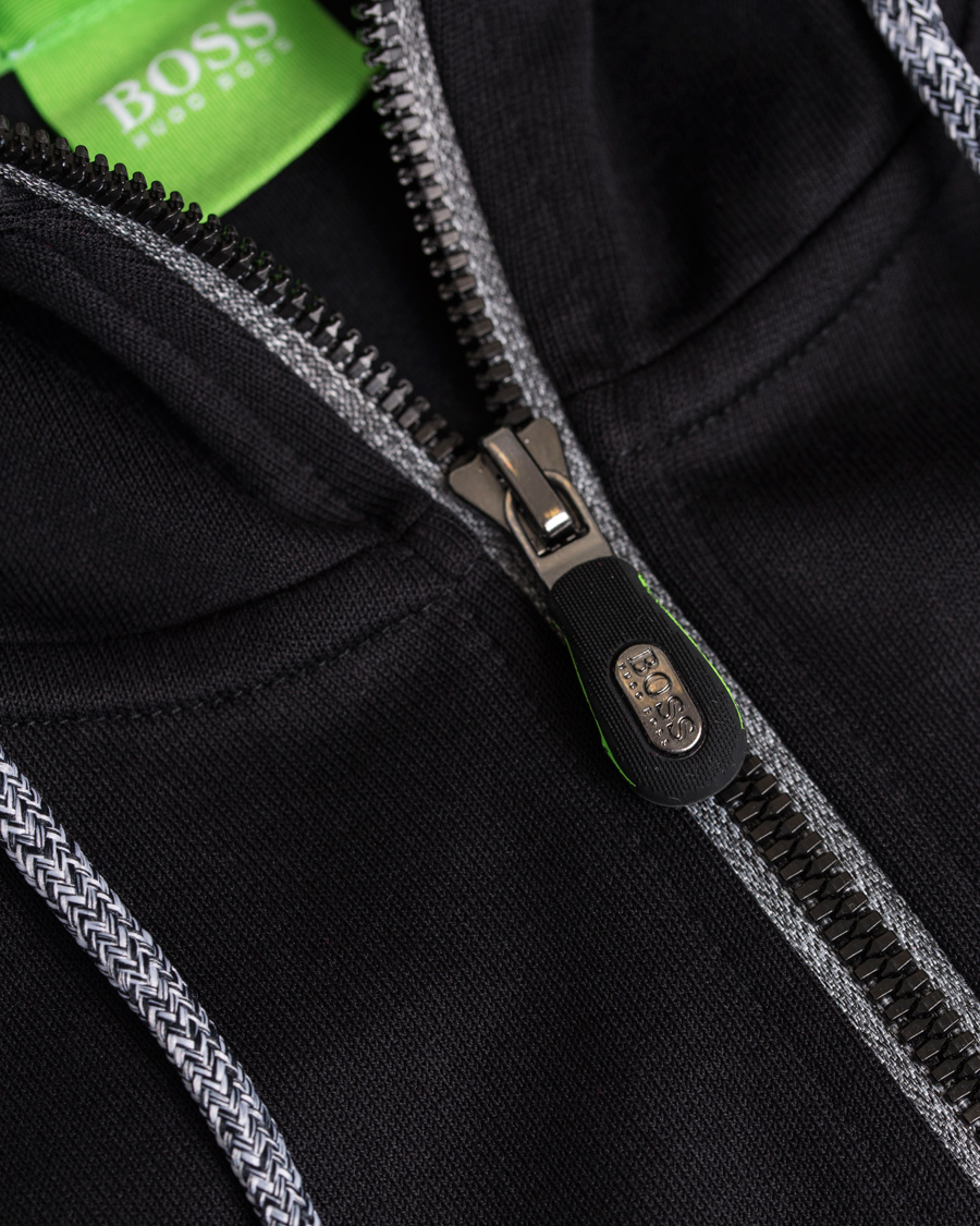 Hombres | Jerséis y prendas de punto | BOSS GREEN | BOSS Athleisure Saggy Full Zip Hoodie Black 