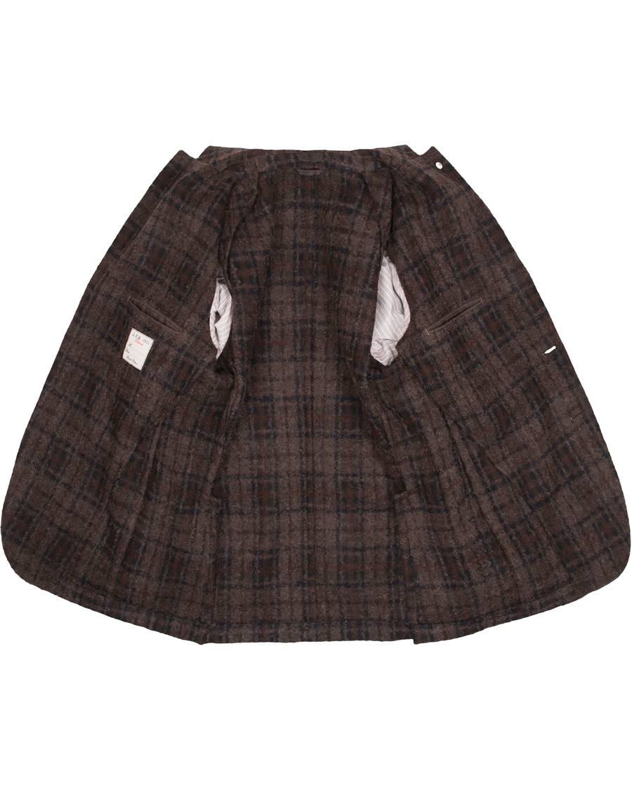 Hombres | Blazers | L.B.M. 1911 | Jack Regular Wool Bouclé Check Blazer Dark Brown
