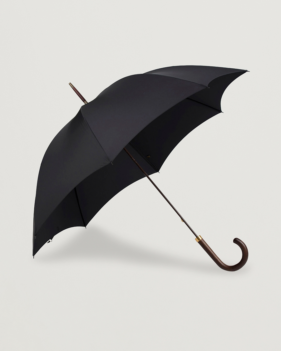 Hombres | Paraguas | Fox Umbrellas | Polished Hardwood Umbrella Black