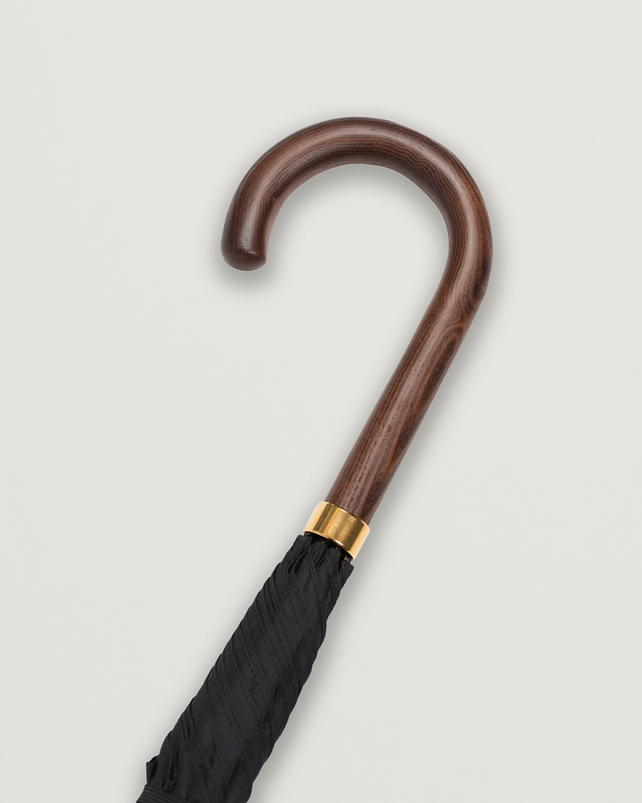 Hombres | Paraguas | Fox Umbrellas | Polished Hardwood Umbrella Black