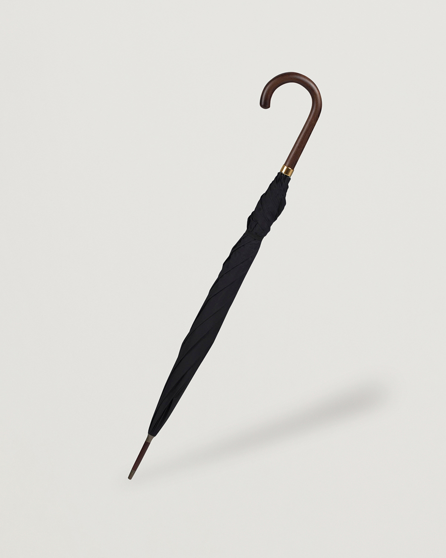 Hombres | Paraguas | Fox Umbrellas | Polished Hardwood Umbrella Black