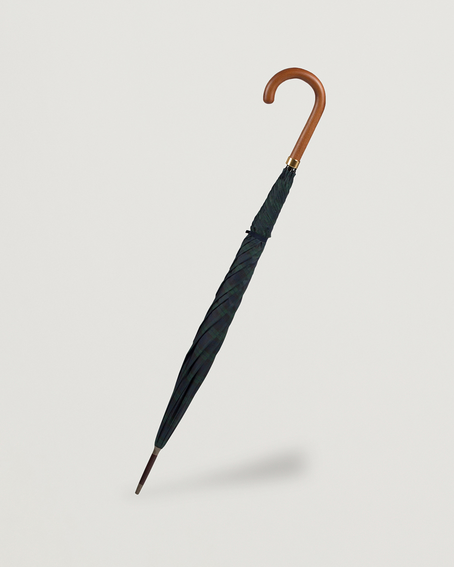 Hombres | Fox Umbrellas Hardwood Umbrella Blackwatch Tartan | Fox Umbrellas | Hardwood Umbrella Blackwatch Tartan