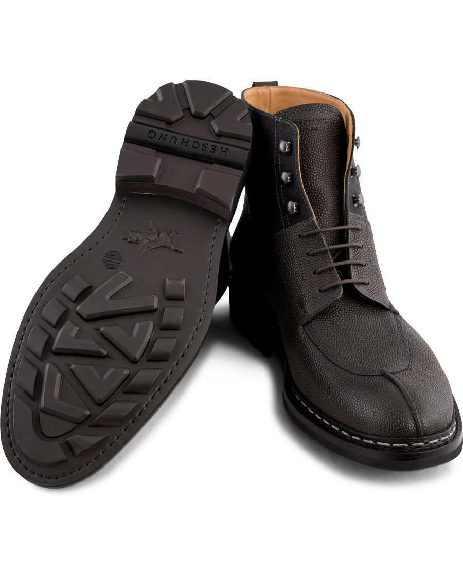 Hombres | Heschung Ginkgo Beluga Boot Grained Black Calf | Heschung | Ginkgo Beluga Boot Grained Black Calf