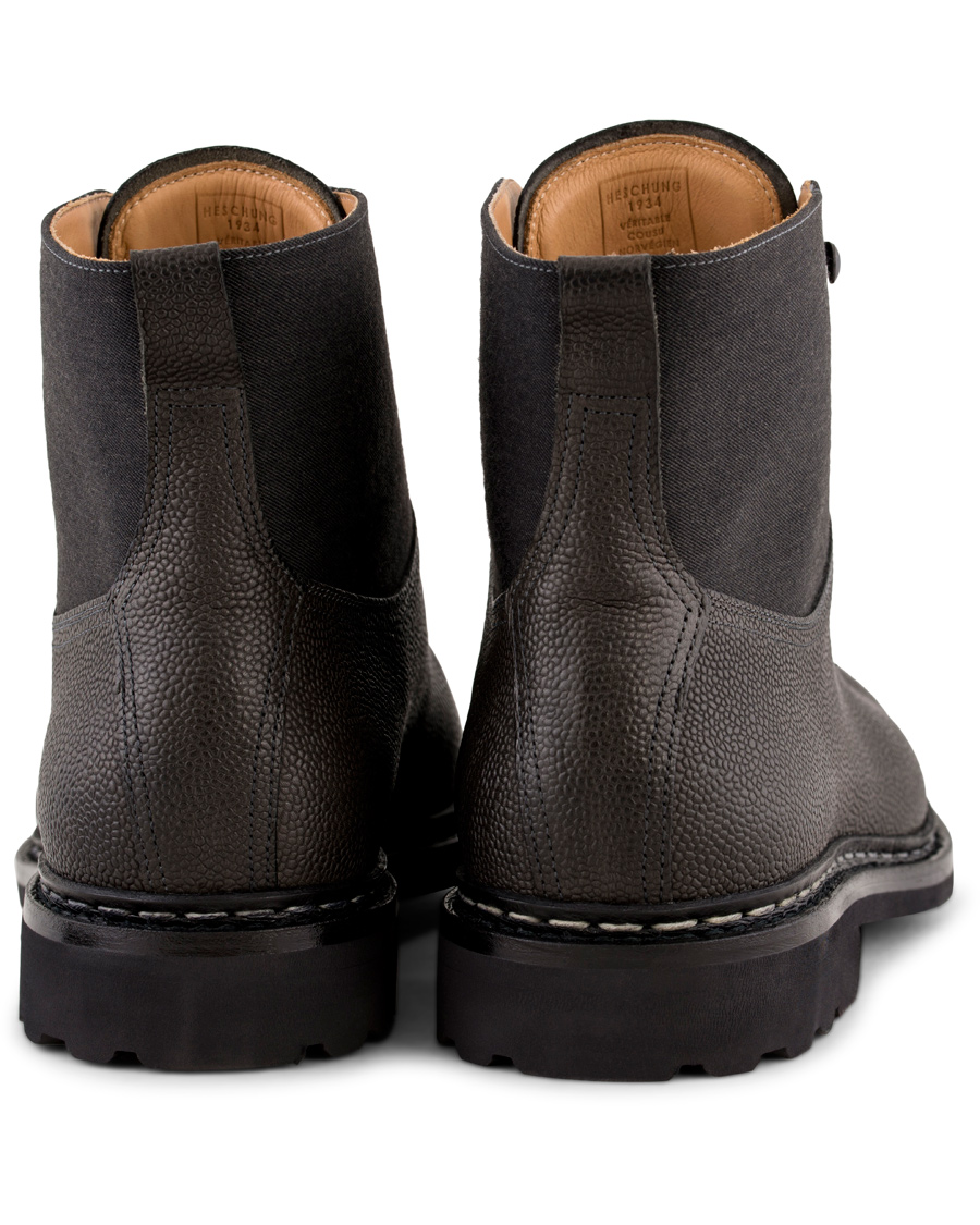 Hombres | Heschung Ginkgo Beluga Boot Grained Black Calf | Heschung | Ginkgo Beluga Boot Grained Black Calf