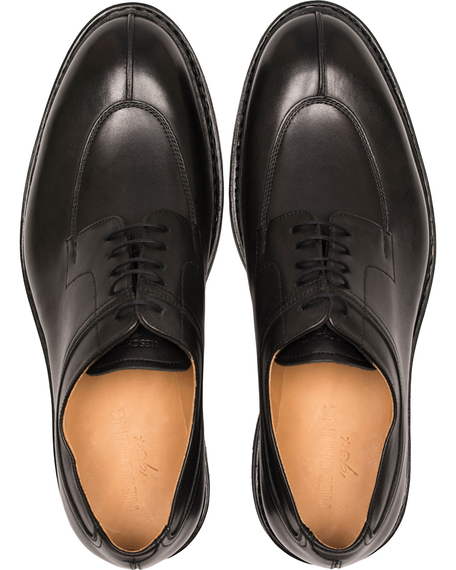 Hombres | Heschung Catalpa Split Toe Derby Black Calf | Heschung | Catalpa Split Toe Derby Black Calf