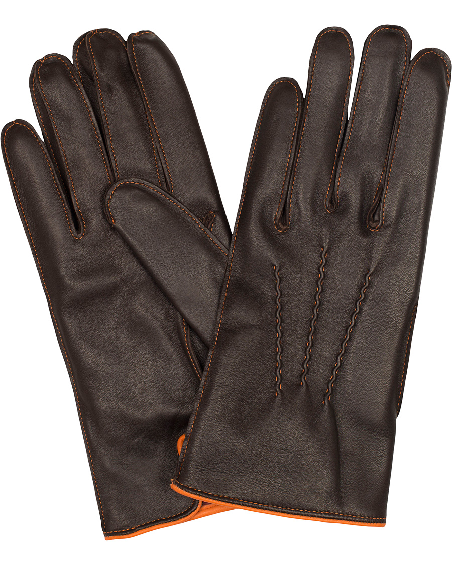 Hombres | Dents The Heritage Collection Alnwick Hairsheep Glove Brown/Tangerine | Dents | The Heritage Collection Alnwick Hairsheep Glove Brown/Tangerine