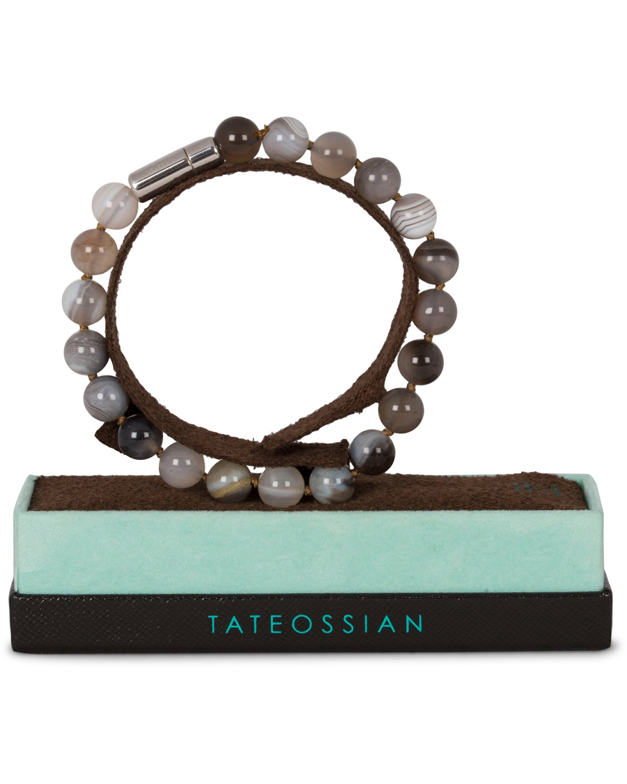 Hombres | Tateossian Pearl Bracelet Brown | Tateossian | Pearl Bracelet Brown