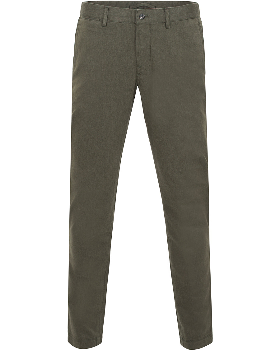 Hombres | Pantalones | J.Lindeberg | Chaze Flannel Twill Chino Maori Green