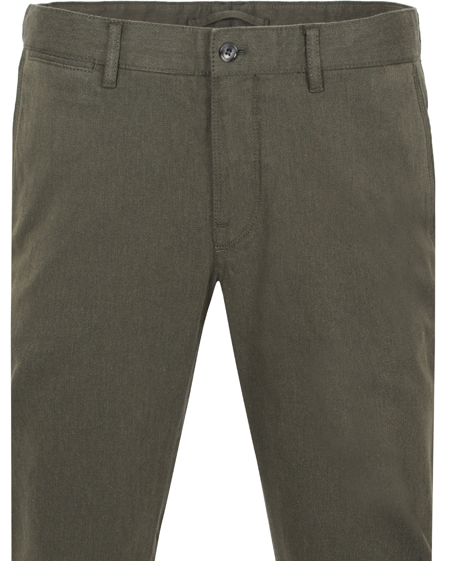 Hombres | Pantalones | J.Lindeberg | Chaze Flannel Twill Chino Maori Green