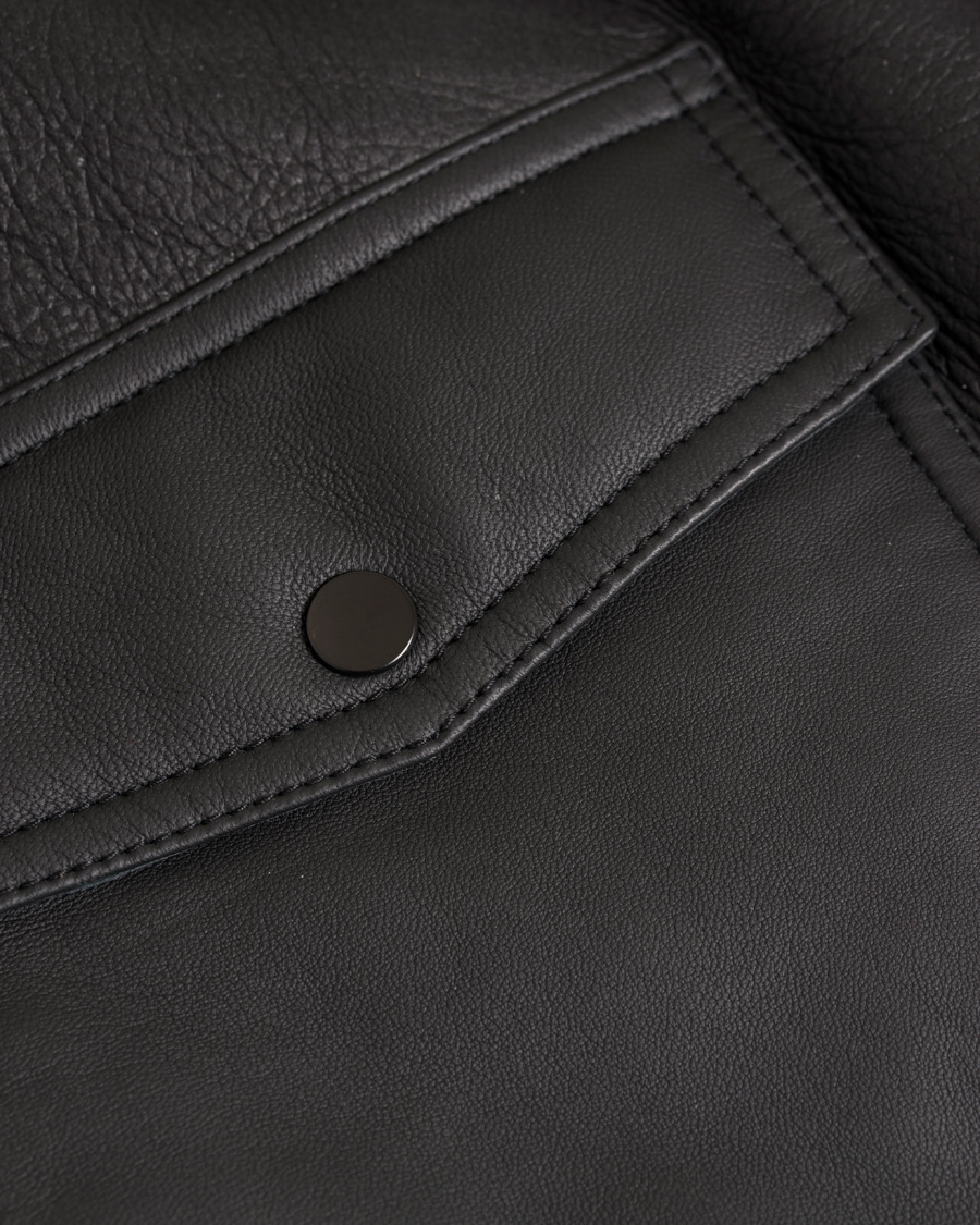 Hombres | Abrigos y chaquetas | GANT Rugger | The Shearling Aviator Jacket Black