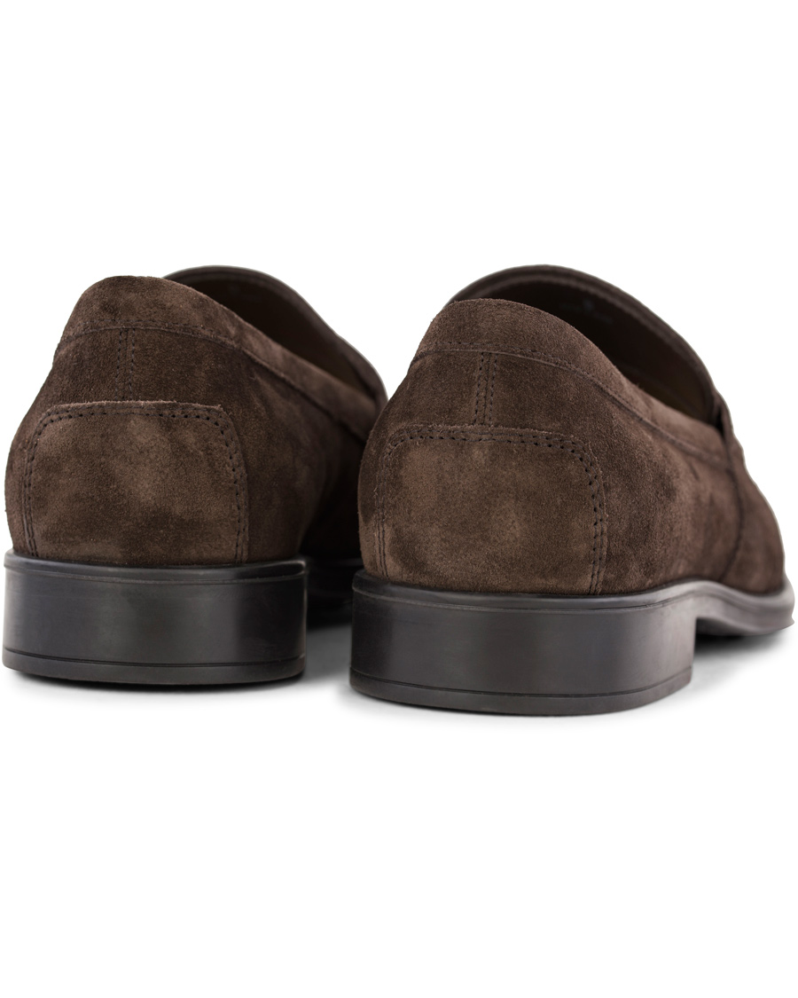 Hombres | Tod's Mocassino Penny Loafer Dark Brown Suede | Tod's | Mocassino Penny Loafer Dark Brown Suede