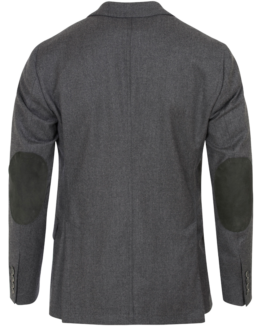 Hombres | Blazers | Hackett | Plain Flannel Jacket Grey