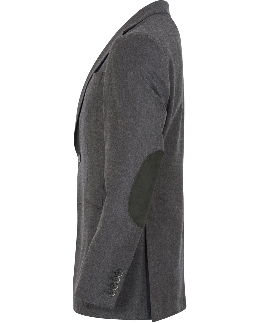 Hombres | Blazers | Hackett | Plain Flannel Jacket Grey