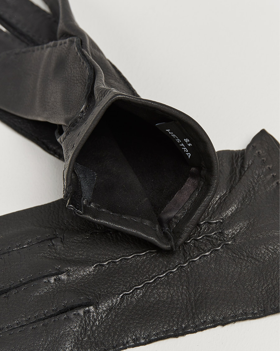 Hombres | Guantes | Hestra | Henry Unlined Deerskin Glove Black