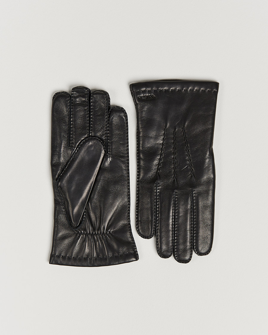 Hombres | Guantes | Hestra | Edward Wool Lined Glove Black