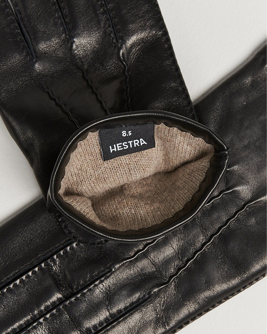 Hombres | Guantes | Hestra | Edward Wool Lined Glove Black