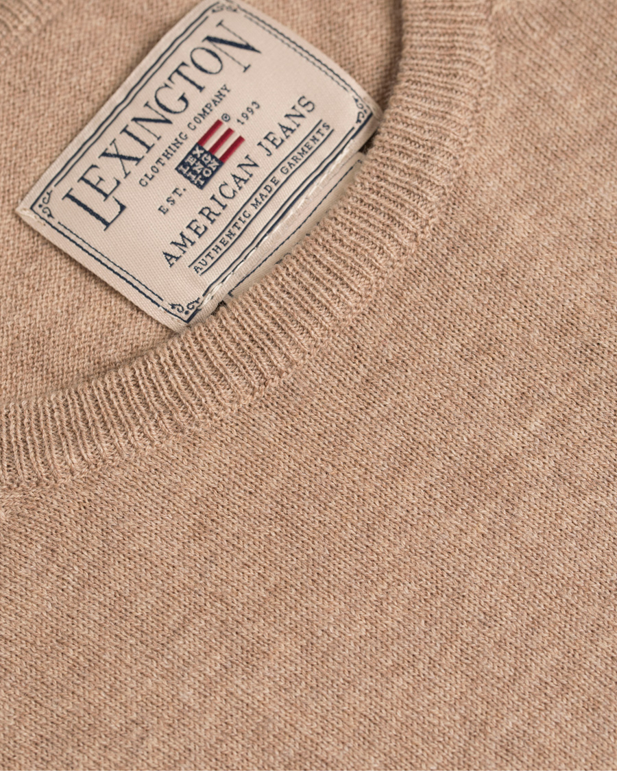 Hombres | Jerséis y prendas de punto | Lexington | Jeff Crewneck Sweater Silver Mink Beige