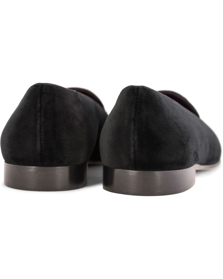 Hombres | Ralph Lauren Purple Label Collis Novelty Slippers Floral Jacquard Black | Ralph Lauren Purple Label | Collis Novelty Slippers Floral Jacquard Black