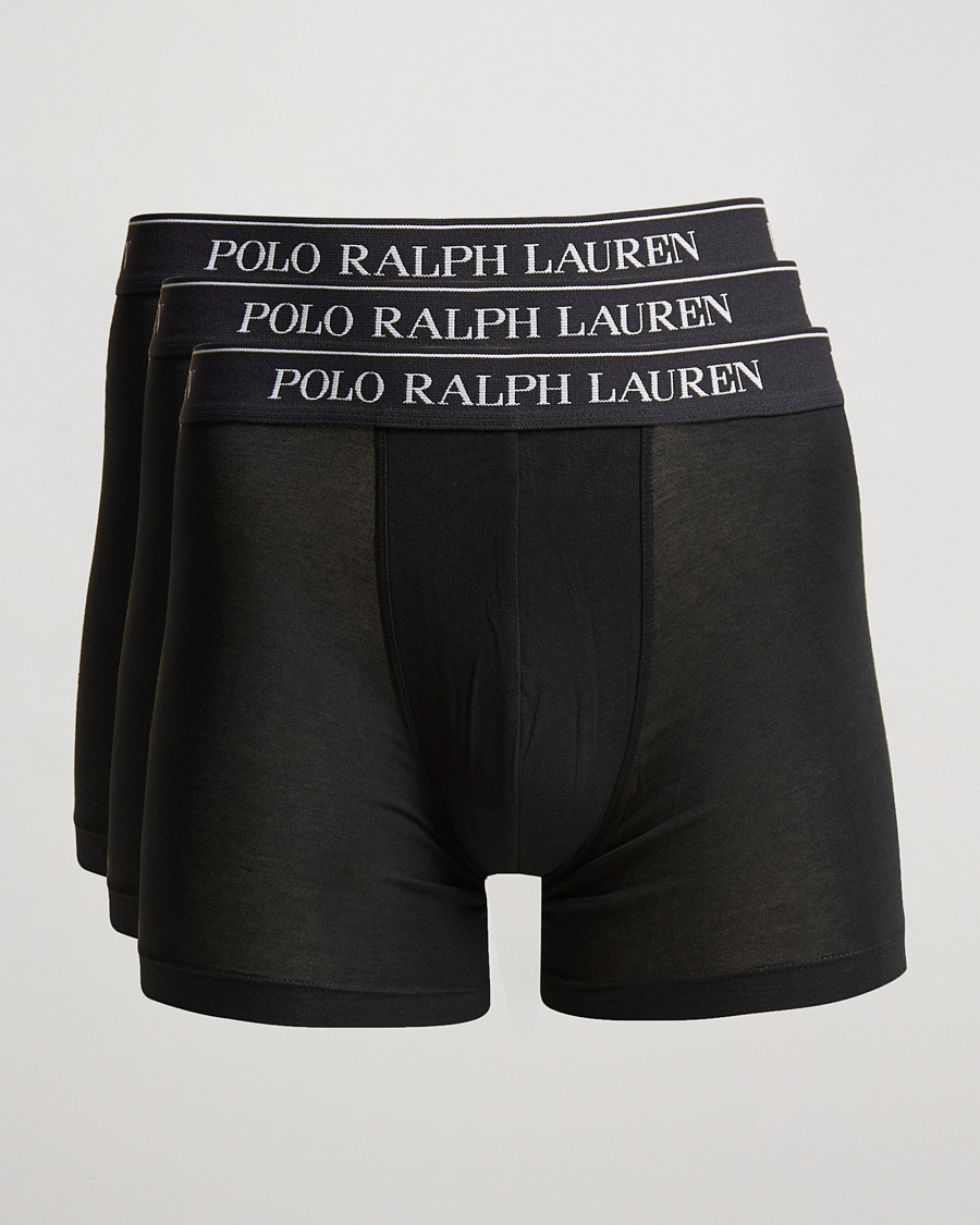 Hombres | Ropa interior y calcetines | Polo Ralph Lauren | 3-Pack Boxer Brief Polo Black