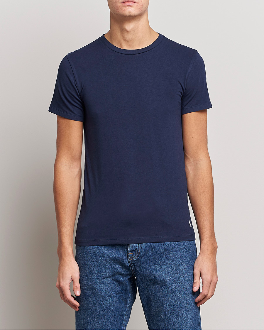 Hombres |  | Polo Ralph Lauren | 2-Pack Cotton Stretch T-Shirt Cruise Navy