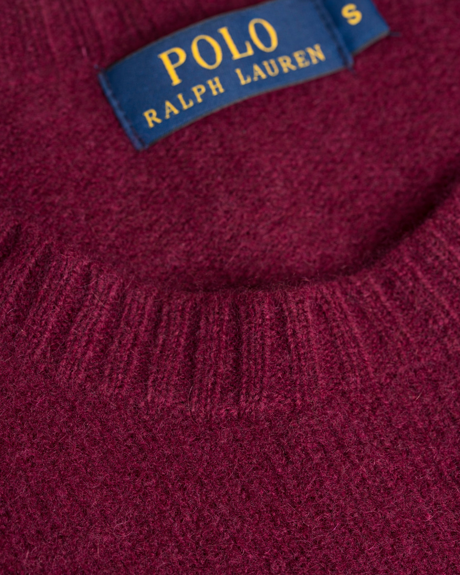 Hombres | Jerséis y prendas de punto | Polo Ralph Lauren | Wool/Cashmere Crew Neck Sweater Classic Wine Red