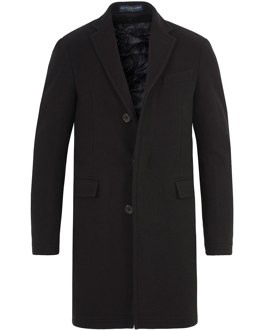 Hombres | Abrigos y chaquetas | Polo Ralph Lauren | Clothing Solid Melton Wool Top Coat Black