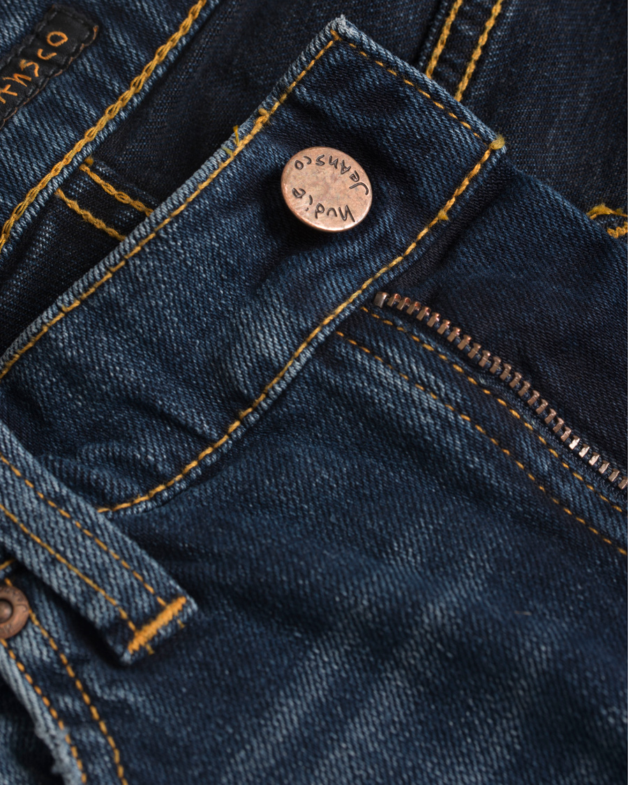 Hombres | Vaqueros | Nudie Jeans | Lean Dean Organic Slim Fit Stretch Jeans Dark Indigo