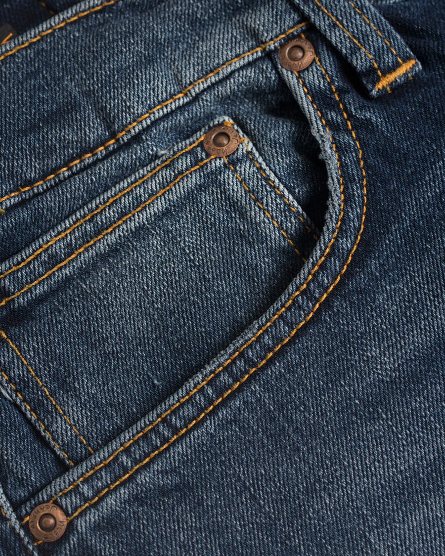 Hombres | Vaqueros | Nudie Jeans | Lean Dean Organic Slim Fit Stretch Jeans Dark Indigo