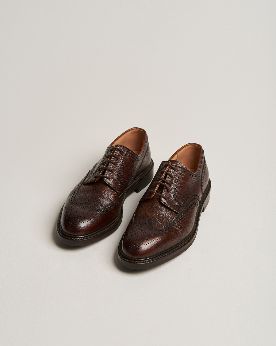 Hombres | Crockett & Jones Pembroke Derbys Dark Brown Grained Calf UK7 - EU41 | Crockett & Jones | Pembroke Derbys Dark Brown Grained Calf UK7 - EU41
