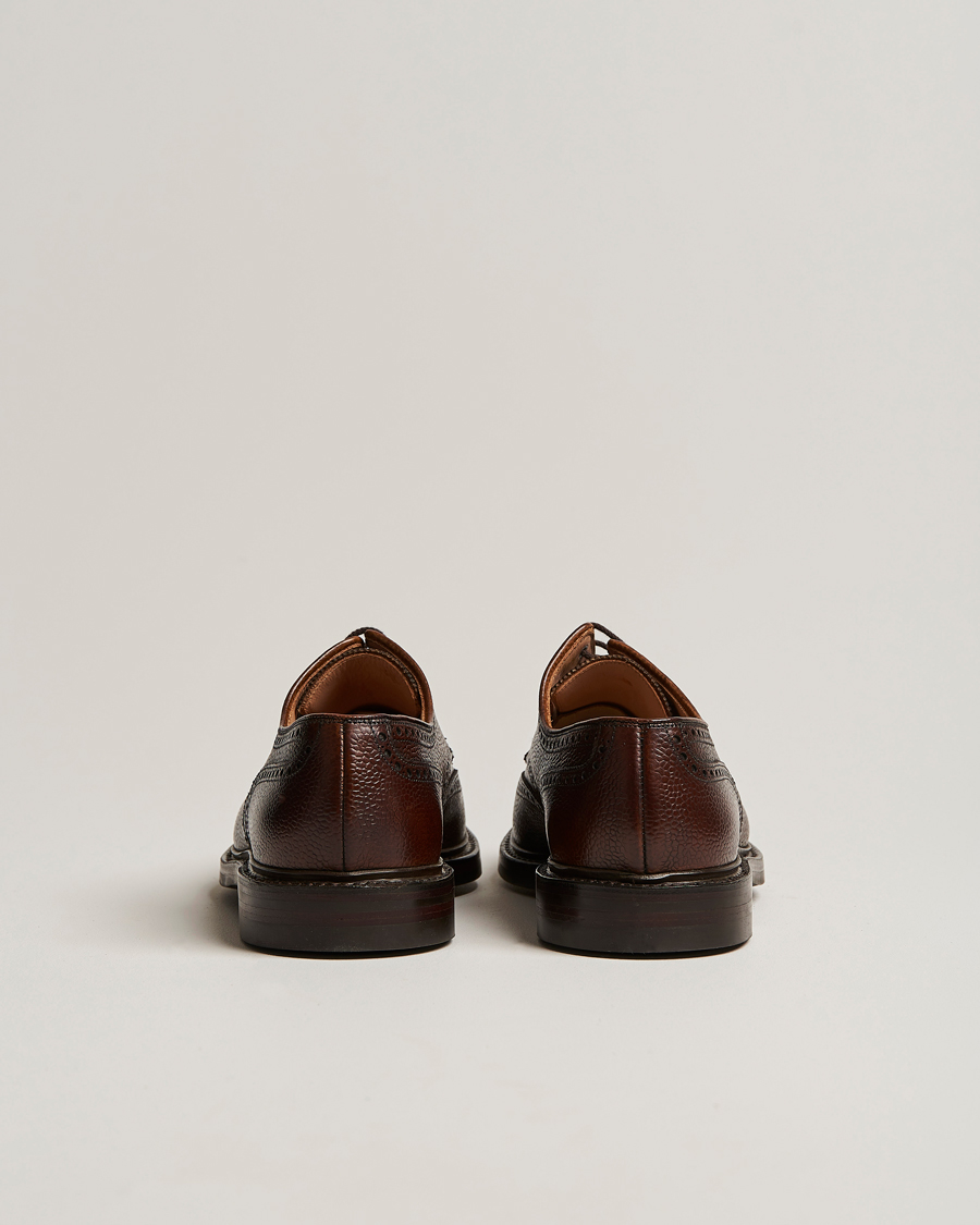 Hombres | Zapatos brogues | Crockett & Jones | Pembroke Derbys Dark Brown Grained Calf