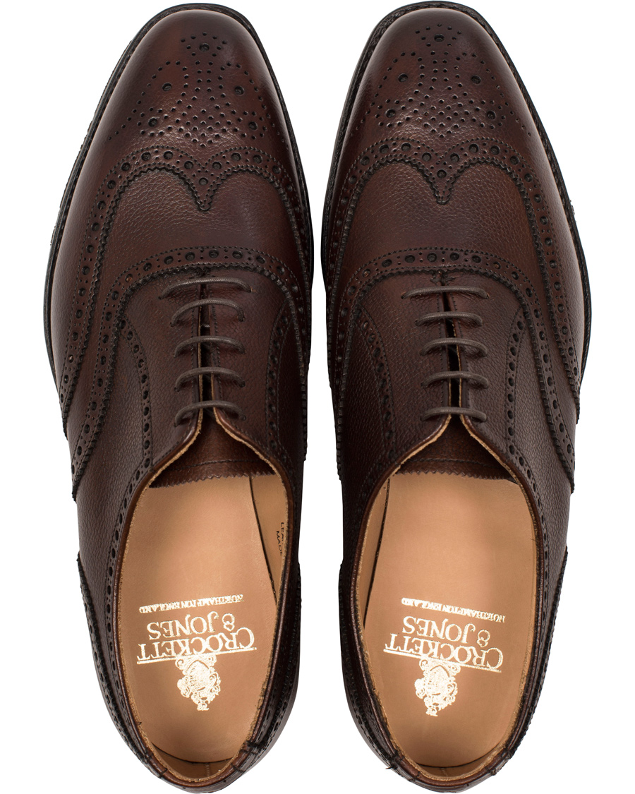 Hombres | Crockett & Jones MTO Finsbury Brogue City Sole Brown Grain Calf | Crockett & Jones | MTO Finsbury Brogue City Sole Brown Grain Calf