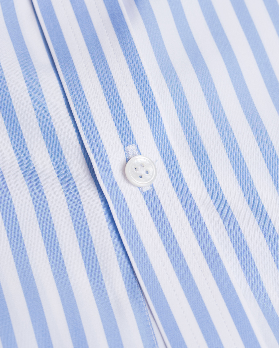Hombres | Camisas | Turnbull & Asser | Slim Fit Bengal Stripe Shirt Light Blue